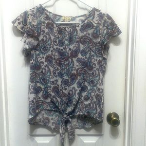 Paisley print top Size M